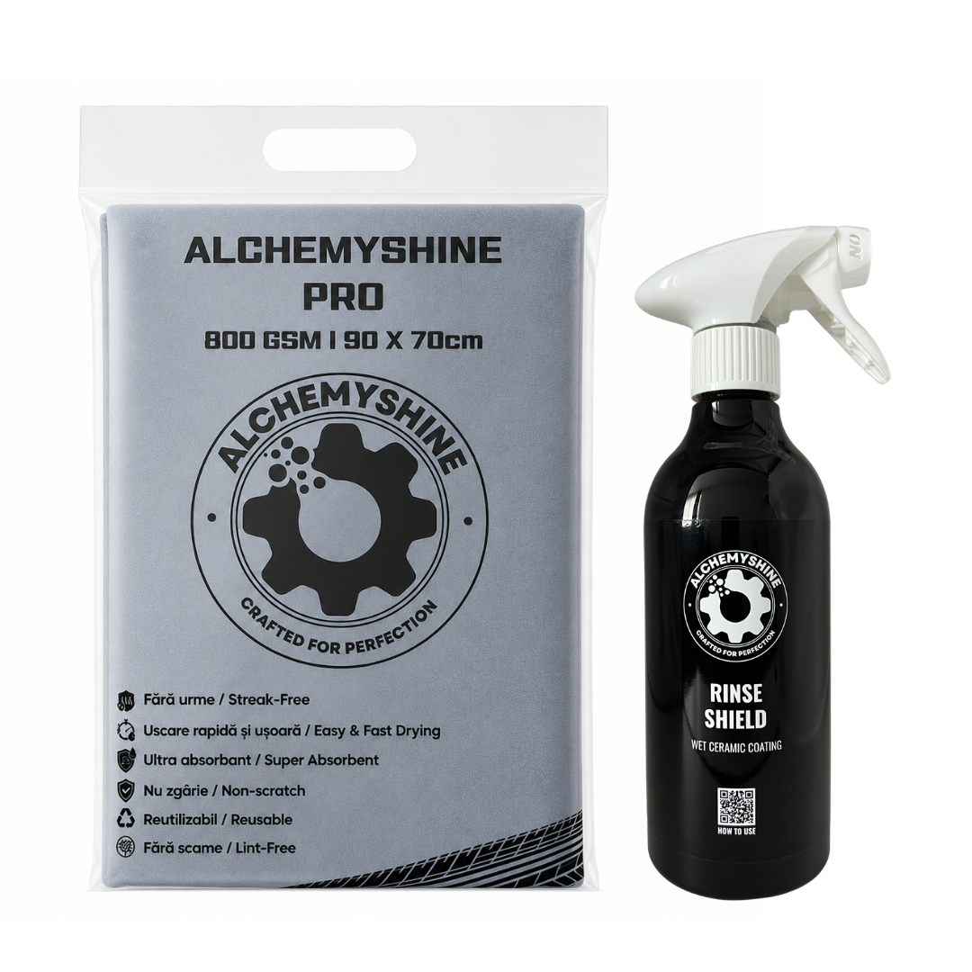 PROSOP USCARE AUTO ALCHEMYSHINE PRO + CEARǍ LICHIDǍ RINSE SHIELD